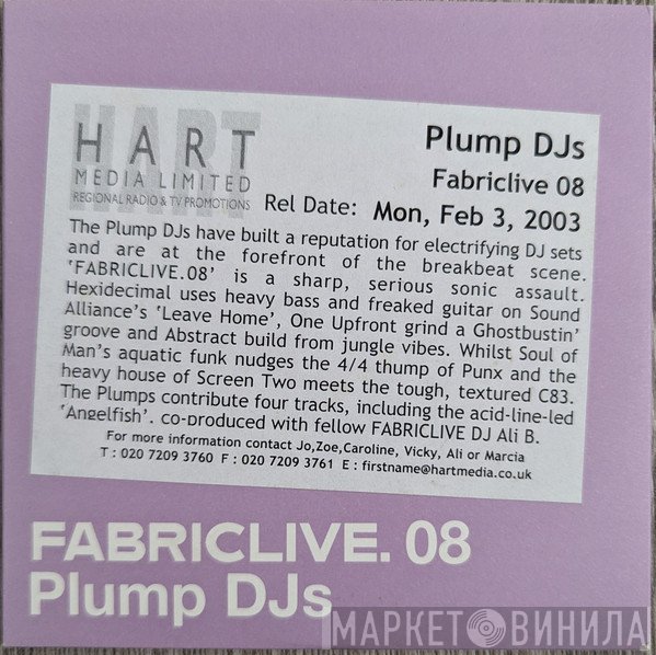 Plump DJs - FabricLive. 08