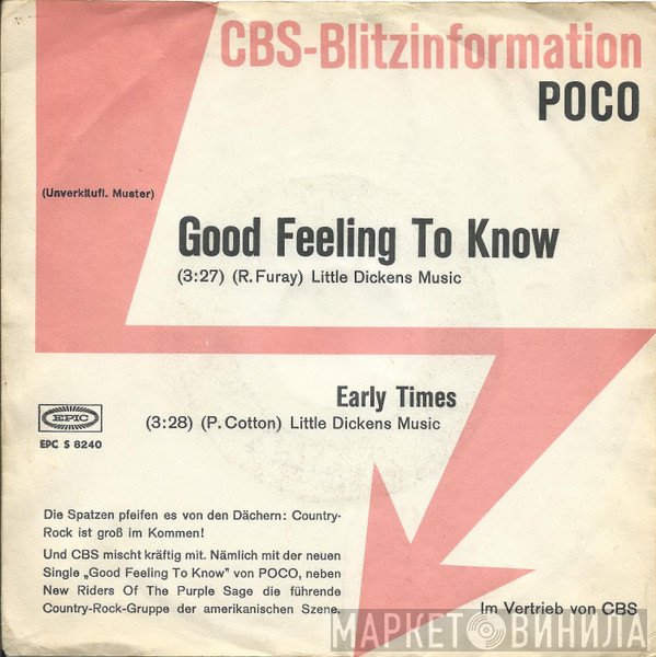Poco   - Good Feeling To Know