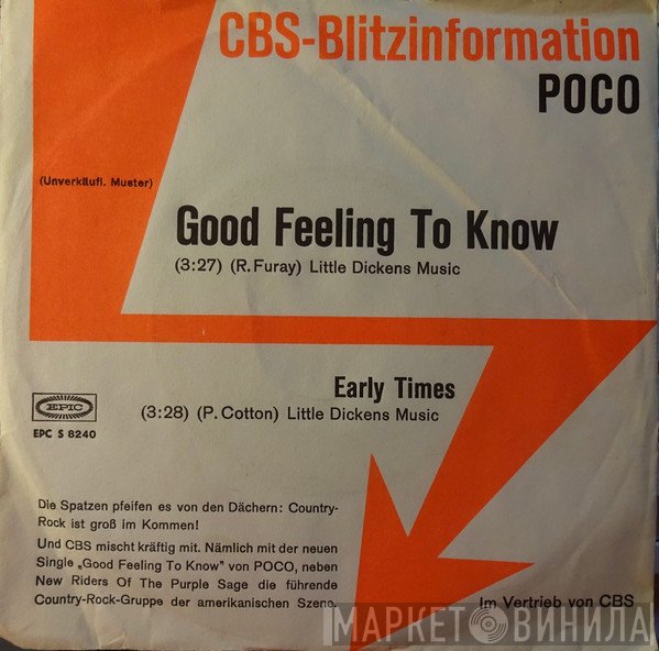 Poco   - Good Feeling To Know
