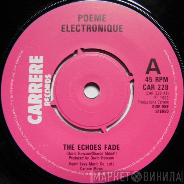 Poeme Electronique - The Echoes Fade / V.O.I.C.E.
