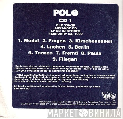 Pole  - CD 1
