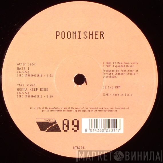 Poonisher - Base 1 / Gonna Keep Ride