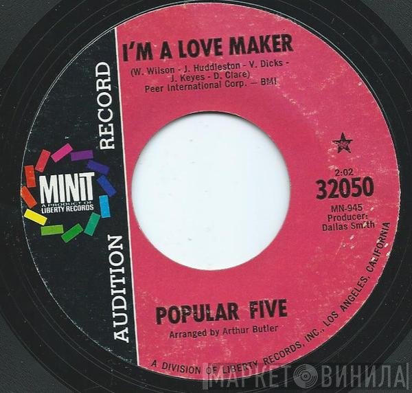 Popular Five - I'm A Love Maker / Little Bitty Pretty One