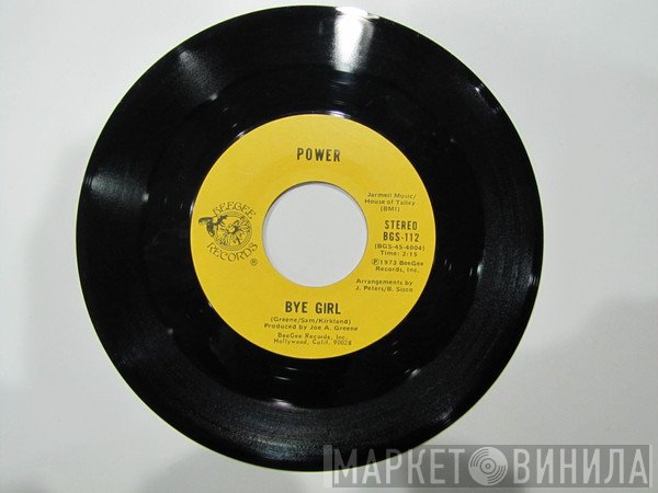 Power  - Bye Girl / Peace Of Mind