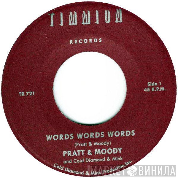 Pratt & Moody, Cold Diamond & Mink - Words Words Words
