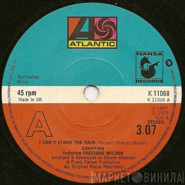 Precious Wilson, Eruption  - I Can't Stand The Rain