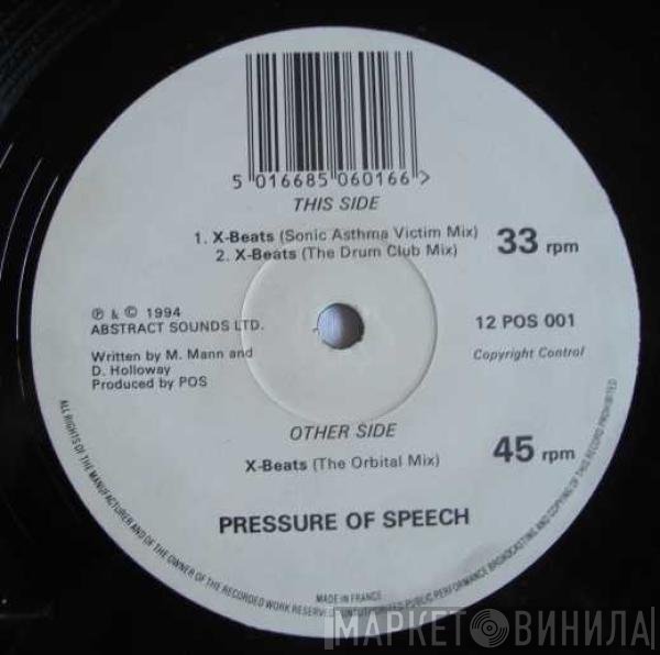 Pressure Of Speech - X-Beats