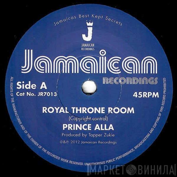 Prince Alla - Royal Throne Room / Hail Rastafari