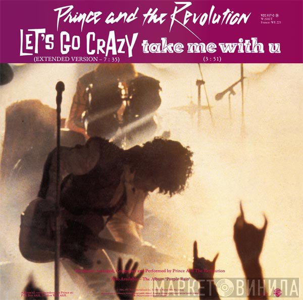 Prince And The Revolution  - Let's Go Crazy / Take Me With U / Erotic City