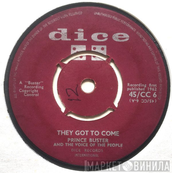 Prince Buster, The Voice Of The People  - They Got To Come / These Are The Times