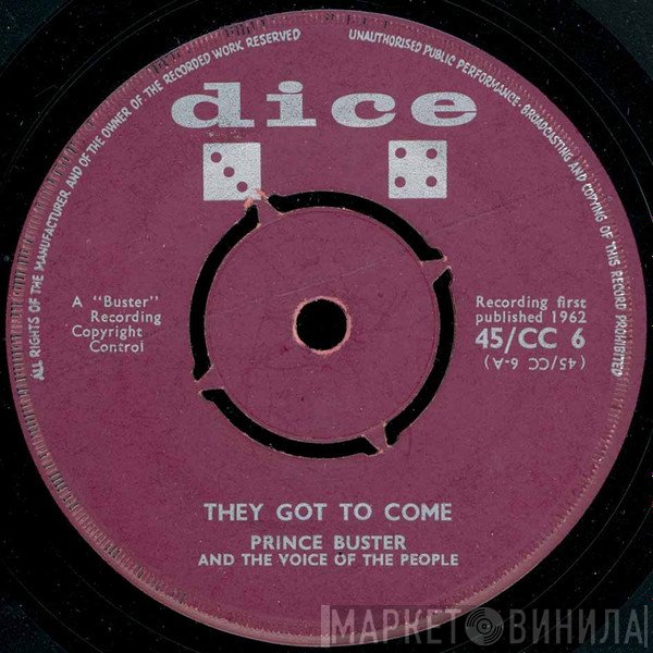 Prince Buster, The Voice Of The People  - They Got To Come / These Are The Times