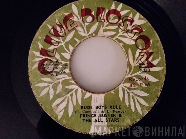 Prince Buster & Prince Buster's All Stars  - Rude Boys Rule / Johnny Dollar