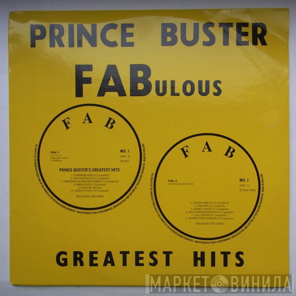 Prince Buster - Fabulous Greatest Hits