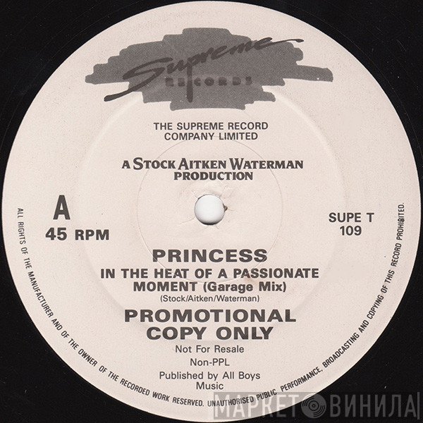 Princess - In The Heat Of A Passionate Moment