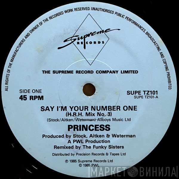 Princess - Say I'm Your No. 1