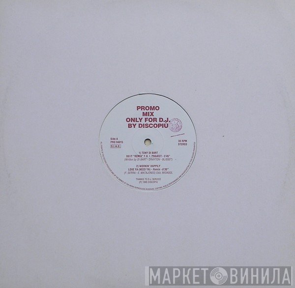  - Promo Mix Only For D.J. By Discopiù