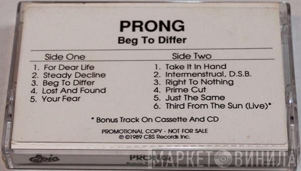 Prong  - Beg To Differ