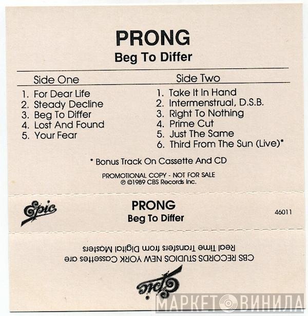 Prong  - Beg To Differ