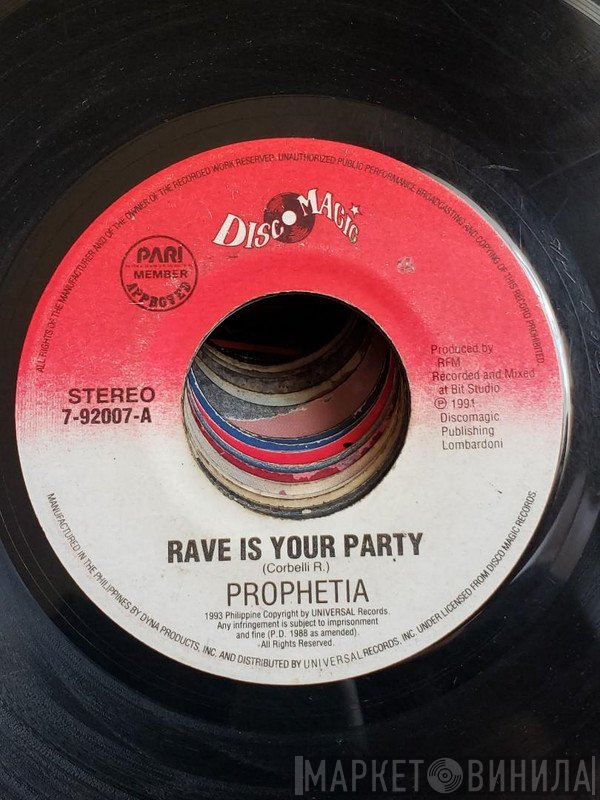 Prophetia  - Rave Is Your Party