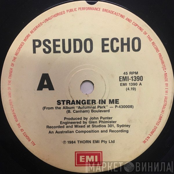 Pseudo Echo  - Stranger In Me