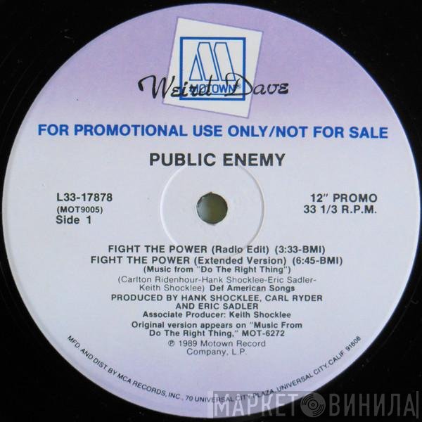 Public Enemy  - Fight The Power