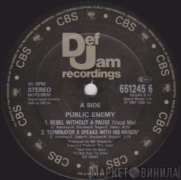 Public Enemy - Rebel Without A Pause (Vocal Mix)