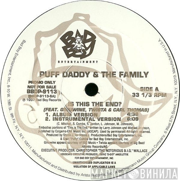 Puff Daddy & The Family - Is This The End? / Pain