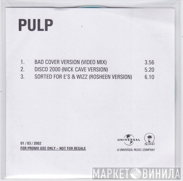 Pulp  - Bad Cover Version