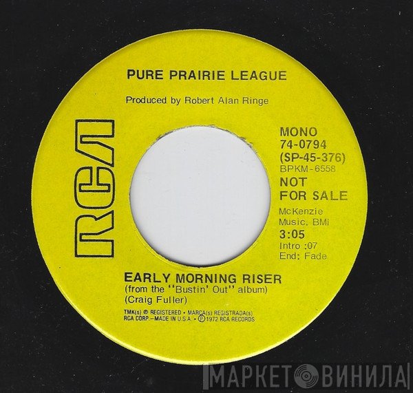 Pure Prairie League  - Early Morning Riser