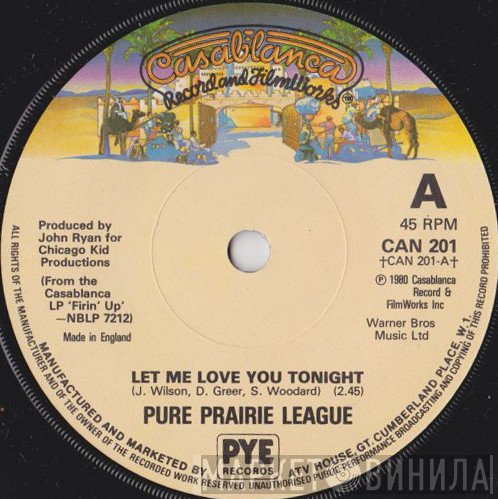 Pure Prairie League - Let Me Love You Tonight