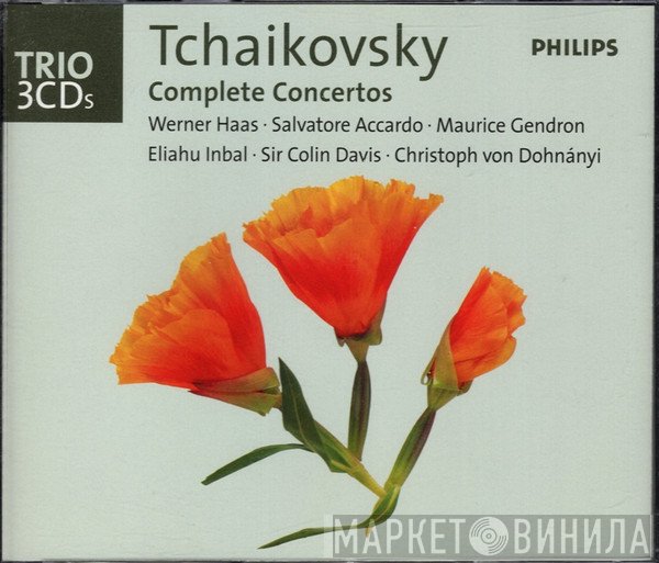 Pyotr Ilyich Tchaikovsky, Werner Haas, Salvatore Accardo, Maurice Gendron, Eliahu Inbal, Sir Colin Davis, Christoph von Dohnányi  - Complete Concertos