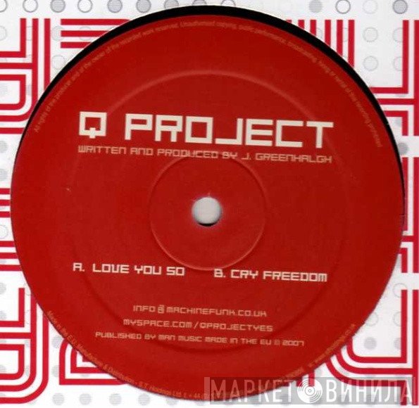 Q Project - Love You So / Cry Freedom