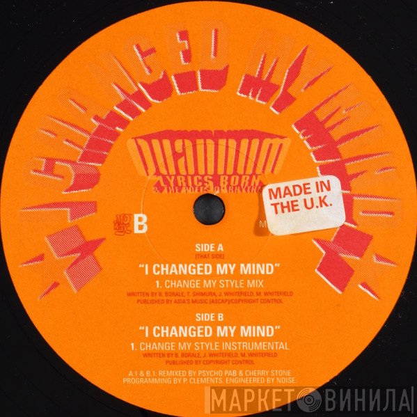 Quannum MC's, Lyrics Born, The Poets Of Rhythm - I Changed My Mind (Change My Style Mix)