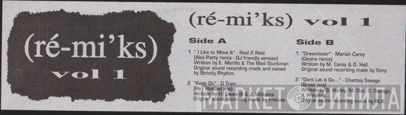  - Ré-mi'ks Volume 1