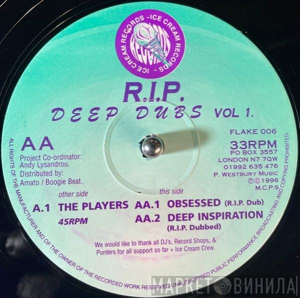 R.I.P. Productions - Deep Dubs Vol 1.