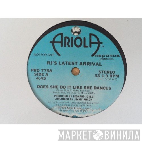 R.J.'s Latest Arrival - Does She Do It Like She Dances