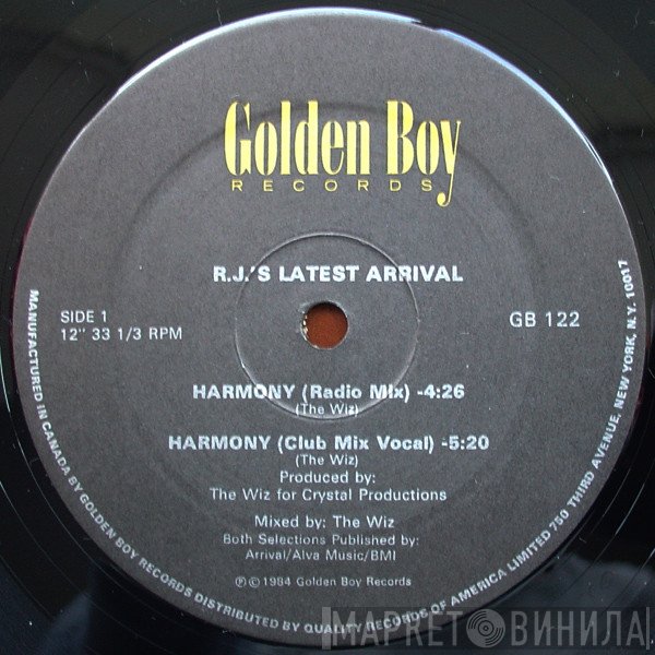 R.J.'s Latest Arrival  - Harmony