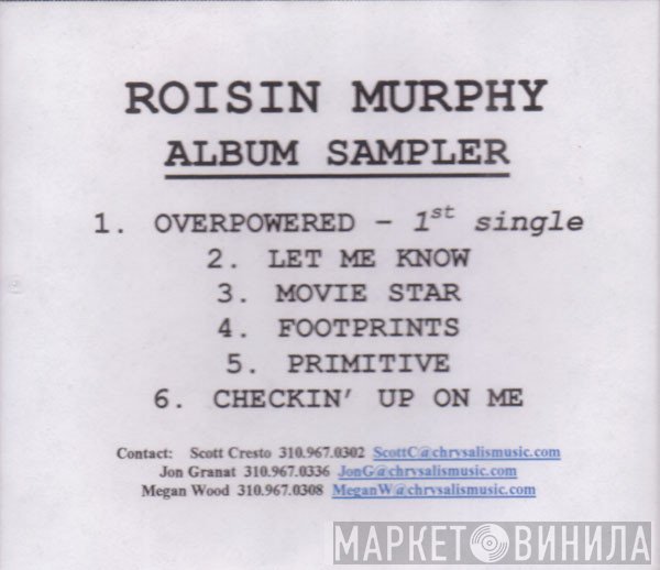 Róisín Murphy  - Album Sampler