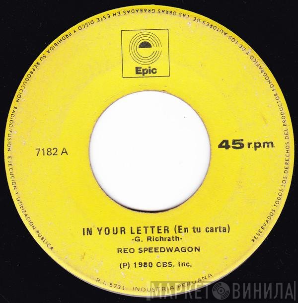 REO Speedwagon  - In Your Letter