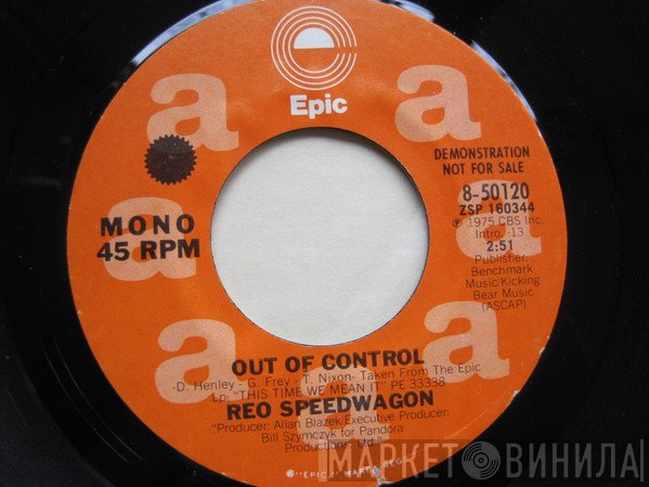 REO Speedwagon  - Out Of Control