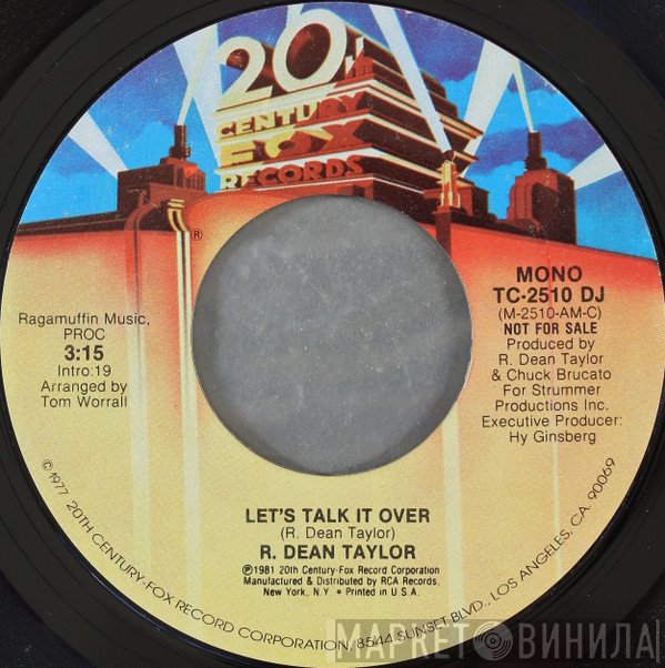 R. Dean Taylor  - Let's Talk It Over