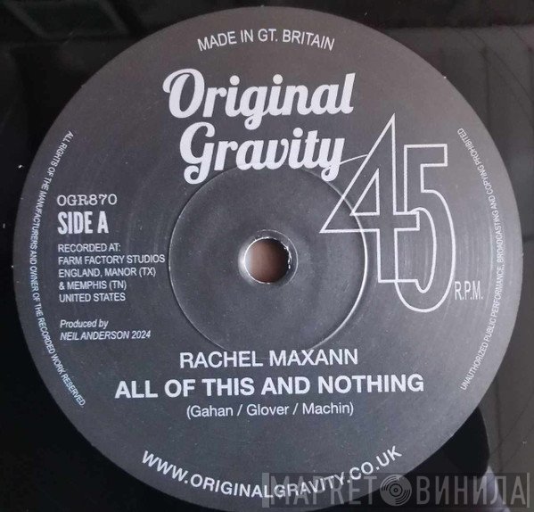 Rachel Maxann -  All Of This And Nothing