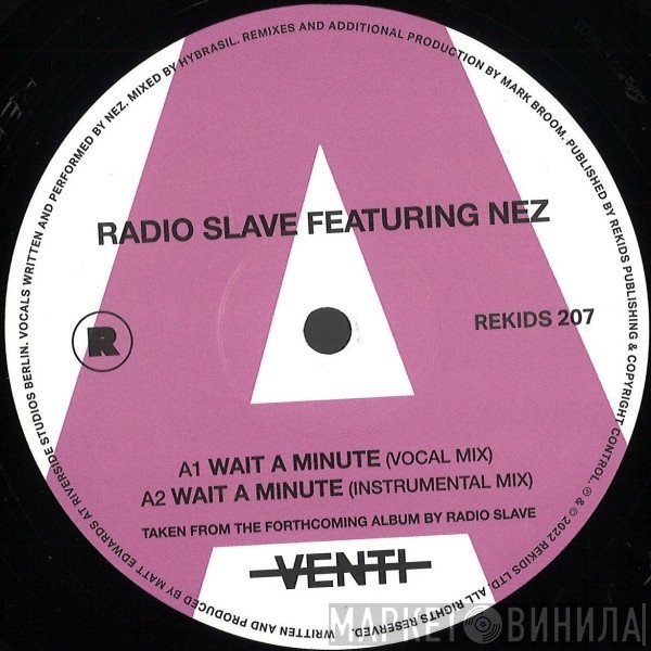 Radio Slave, NEZ  - Wait A Minute