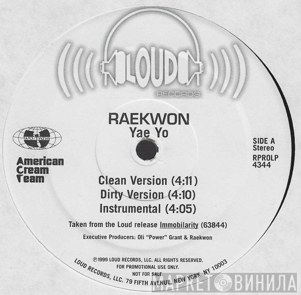 Raekwon  - Yae Yo / 100 Rounds