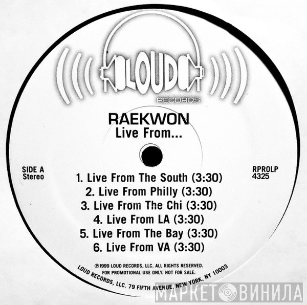 Raekwon  - Live From...