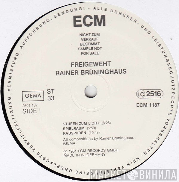 Rainer Brüninghaus  - Freigeweht