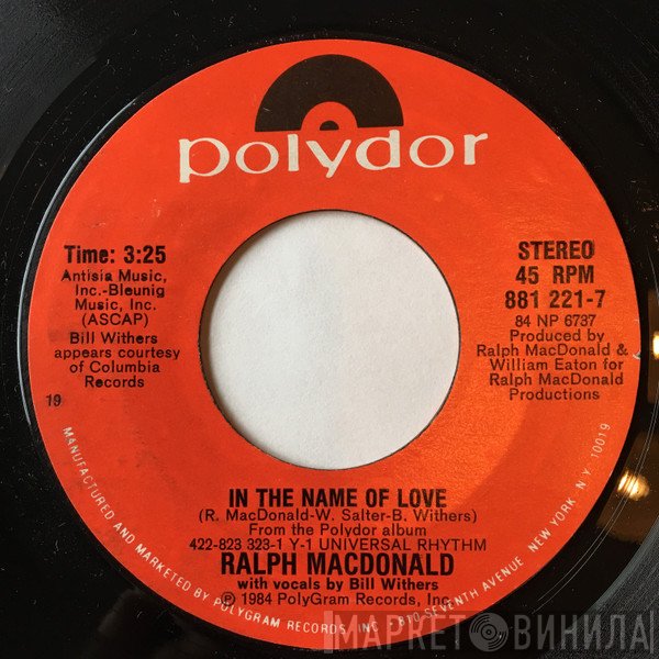 Ralph MacDonald  - In The Name Of Love / Play Pen