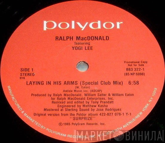 Ralph MacDonald, Yogi Lee - Laying In His Arms