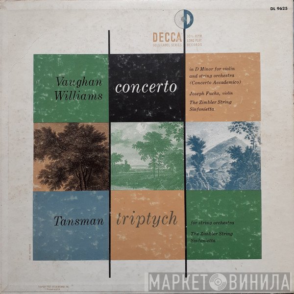 Ralph Vaughan Williams / Alexandre Tansman – The Zimbler Sinfonietta / Joseph Fuchs  - Concerto / Triptych
