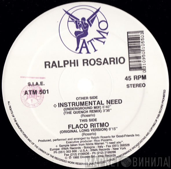 Ralphi Rosario  - Instrumental Need / Flaco Ritmo